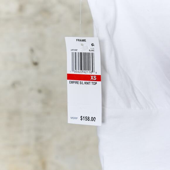 FRAME Empire Organic Cotton Sleeveless Top - Size XS - Picture 4 of 5